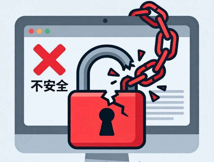 此站点不安全